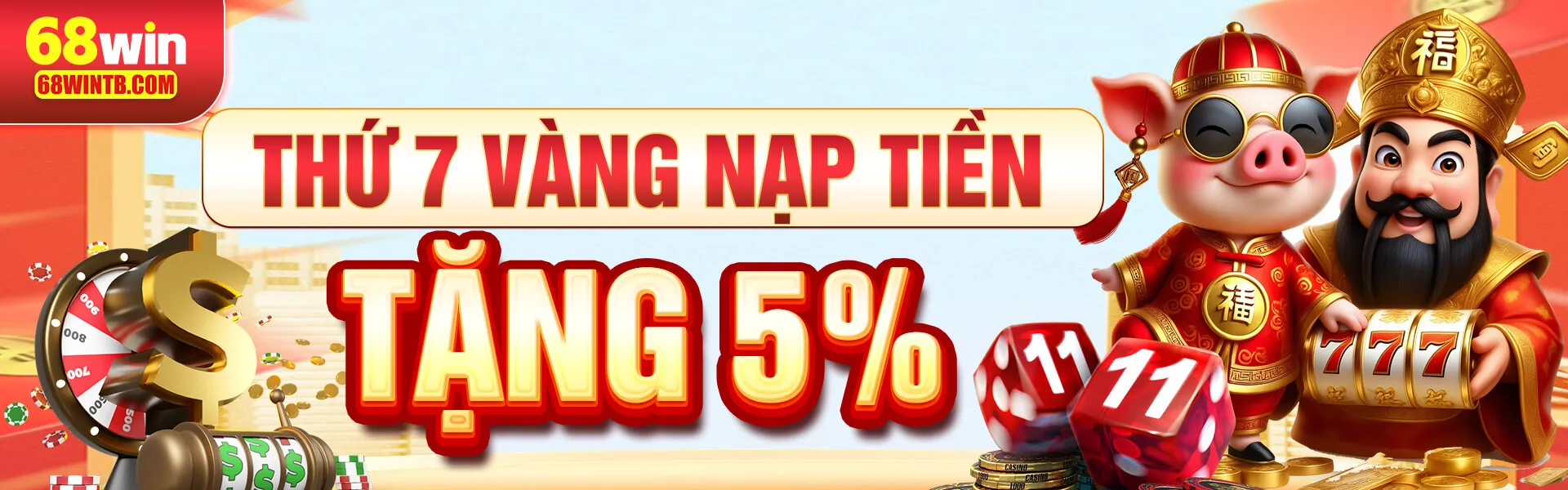 thứ 7 vàng nạp tiền tặng 5%